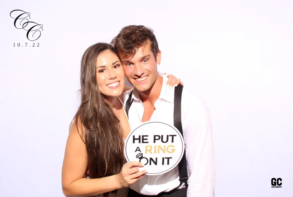 Wedding event glam filter photo booth by GC Event Studio