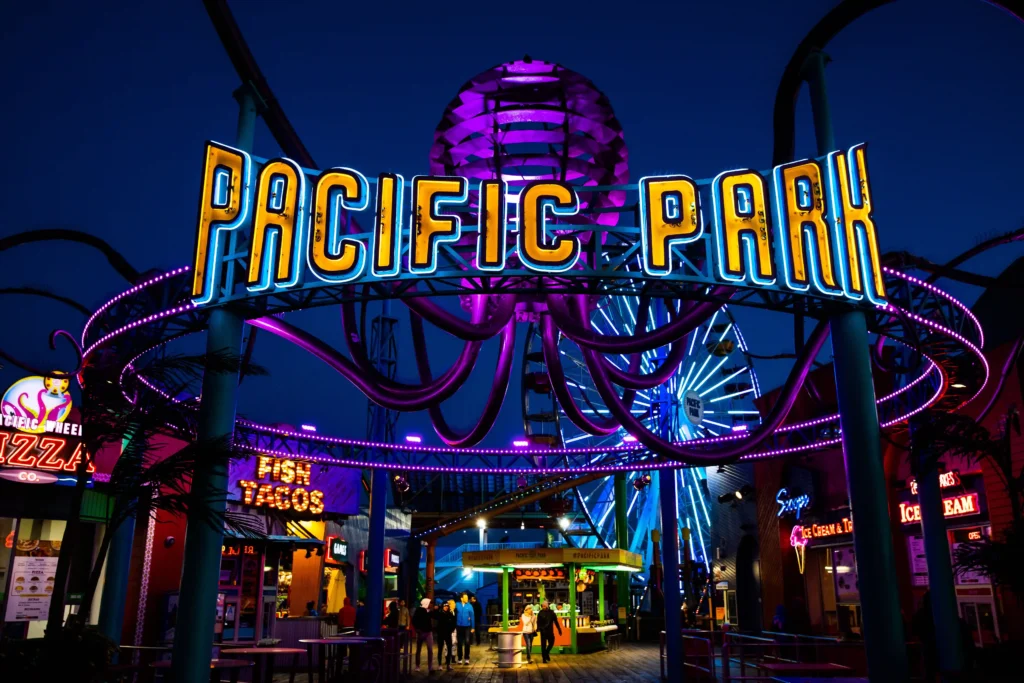 Santa Monica pacific park view, a perfect spot for photo booth rentals at local events by GC Event Studio