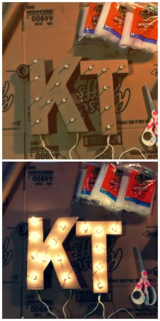 huge light-up letters