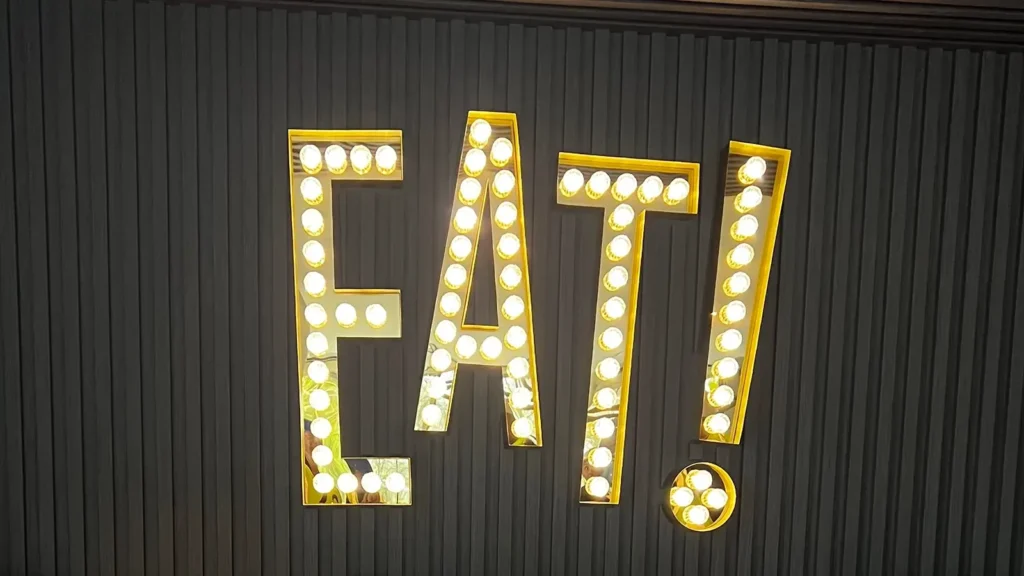 Font and style of Custom Light-Up Letters for Stadium