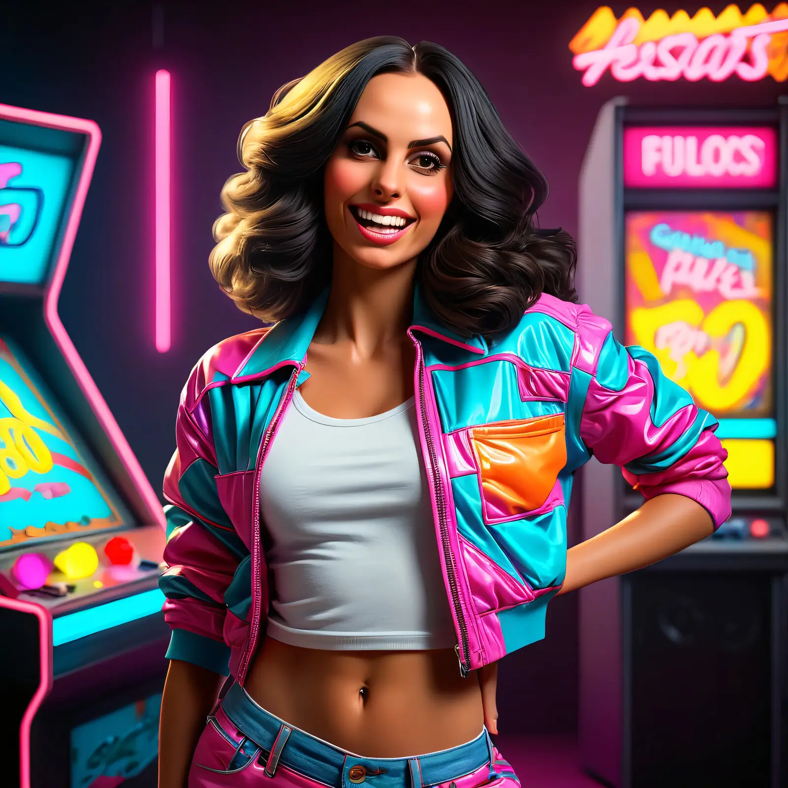 80s themed AI Photo Booth by GC Event Studio